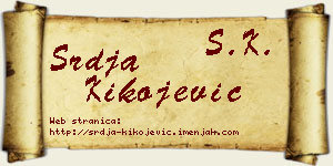 Srđa Kikojević vizit kartica